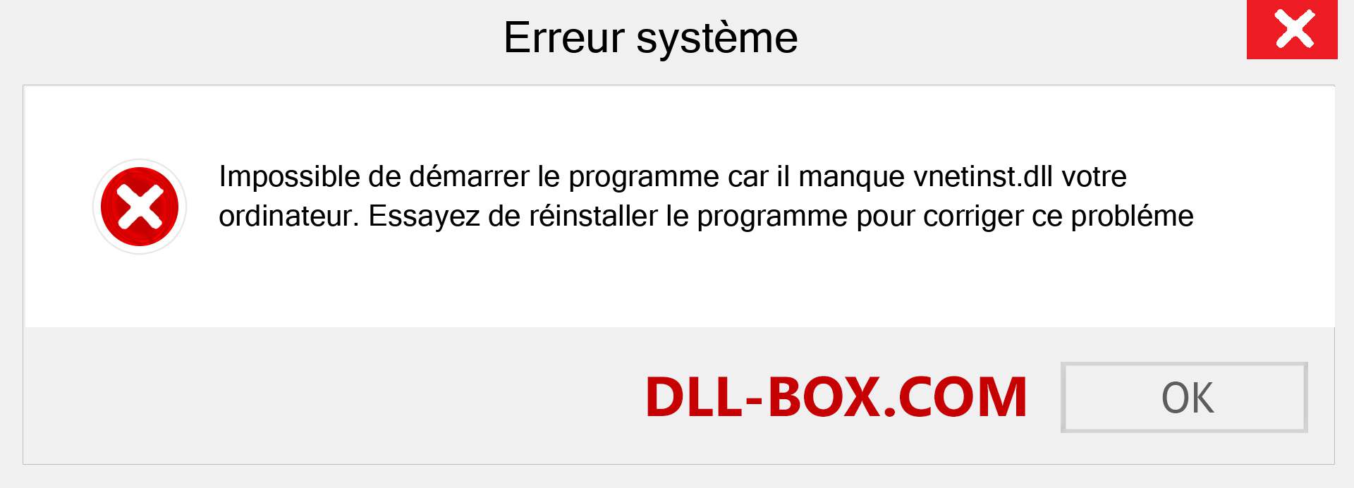 Le fichier vnetinst.dll est manquant ?. Télécharger pour Windows 7, 8, 10 - Correction de l'erreur manquante vnetinst dll sur Windows, photos, images